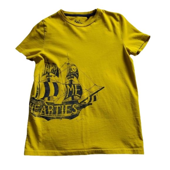 Mini Boden Pirate Ship Tee Shirt - Size 11-12Y Boys - Picture 2 of 4